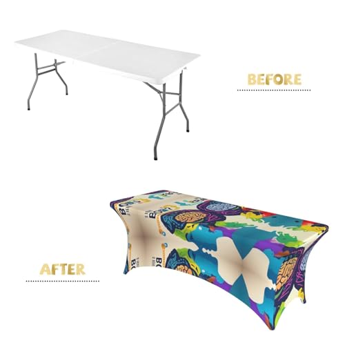 Nappe de table extensible lavable 1,8 m élasthanne mariage - 5