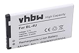 Aus dem Hause vhbw vhbw Li-Ion Akku 1200mAh (3.7) kompatibel mit Smartphone, Telefon, Handy Nokia 8800 Gold Arte, Sapphire Arte, Asha 305, 311 Ersatz für BL-4U, N4U85T, u.a.