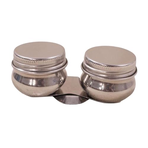 SM SunniMix Oil Painting Container, Oil Paint Container Cup, Leakproof Oil, Oil Paint Dipper for Watercolor Artists, 2Pcs