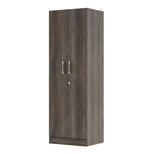 Image of Wakefit Wardrobe for Bedroom | 1 Yr Warranty | Cupboard for Bedroom, Almirah, Wooden Wardrobe, Multi-Shelves Storage, Density:680-750 kg /m, Free Installation from Brand (Twill - Napa Oak)