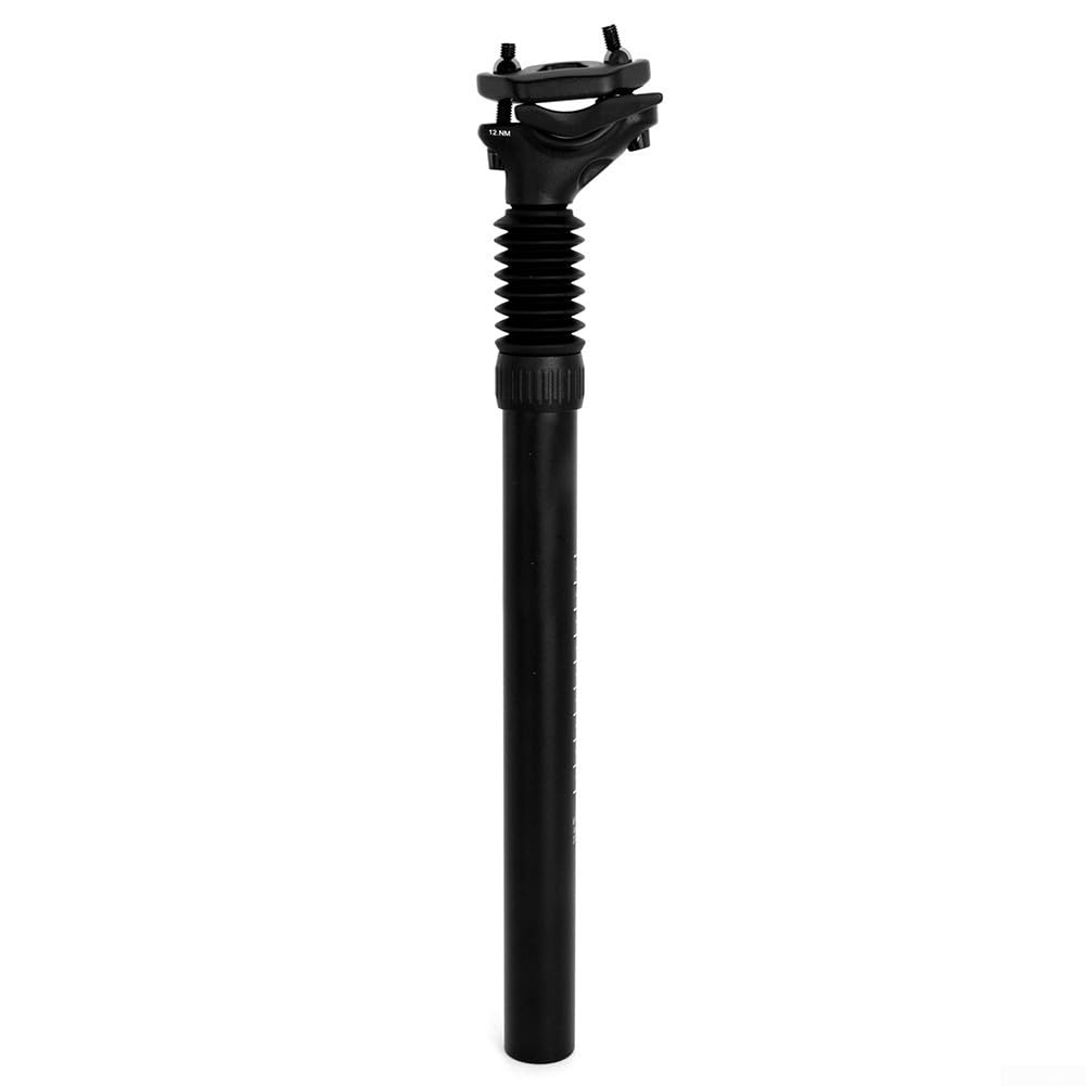 Shock Absorbing Suspension Seatpost, 350 mm 27.2/30.9/31.6mm Aluminium Alloy Bike Seatpost with Adjustable Spring Tension for Enhanced Ride Comfort Cycling(27.2 * 350mm)