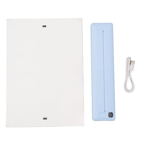 Stampante Mobile Radio Portatile Stampa A4 Senza Sforzo Connettività Blueteeth Inchiostro Compatta Termica per Esigenze di Essenziali.Blu