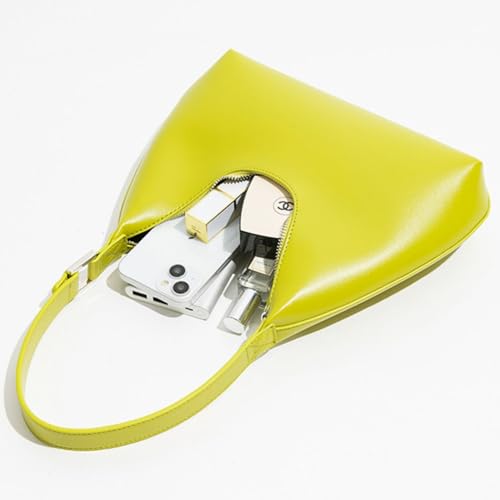 Image of JOLLQUE Shoulder Bag for Women, Small Leather Handbag Purse,Unique Trendy Zipper Hobo Bag