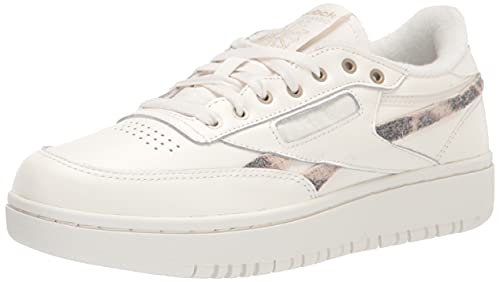 Reebok Women s Club C Double Sneaker, Chalk Golden Bronze, 7.5