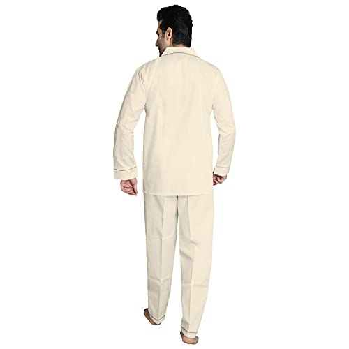 Image of Men's Cotton Solid Night Suit