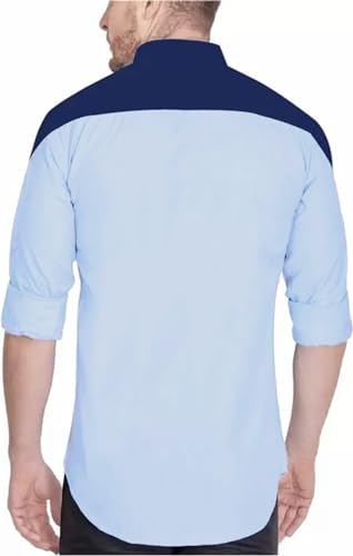 Image of DEELMO Men's Letter Print Regular Fit Shirt