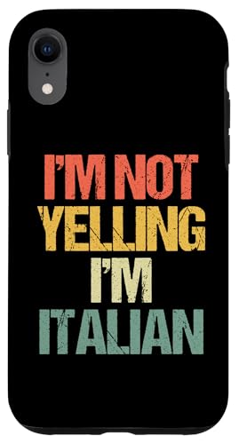 No estoy gritando (soy italiano) - Funny Italian Pride Italian Carcasa para iPhone XR