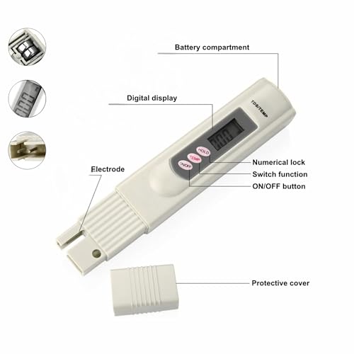 Image of TDS Meter, Total Dissolved Solids Meter, Water Quality Tester, PPM Tester