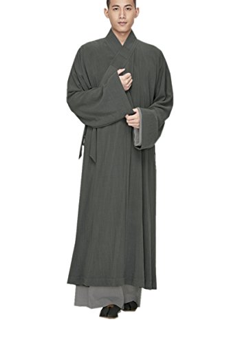 ZanYing Buddhist Zen Robe Meditation Monk Outfit Large Casual Robe Men2