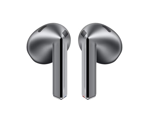 Samsung Galaxy Buds3 (2024, ANC) Water Resistant, AI Real-Time Language Interpreter, True Wireless Bluetooth 5.4 Earbuds, Hi-Fi Sound, Noise Cancelling, Touch Control, International Model (Silver)