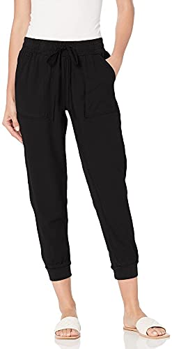 Splendid Ladies' Knit Jogger Casual Pants (Medium, Black)