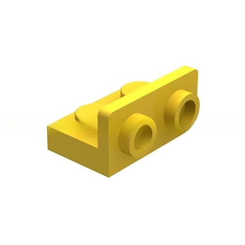 85 Piece Bracket 1 x 2-1 x 2 Inverted, Yellow, Compatible with Lego Parts and Pieces