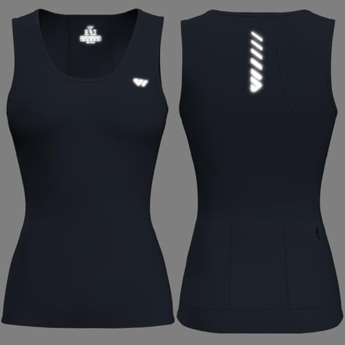 Image of Wulibike Sleeveless Cycling Jersey Women Running Shirts Vest bike top Summer Biking tank Basic Top With Pockets