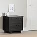 South Shore Fynn 2-Drawer Nightstand, 0, Gray Oak