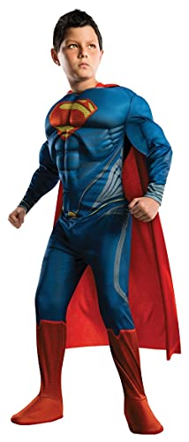 Man of Steel Deluxe Superman Children's Costume, Large