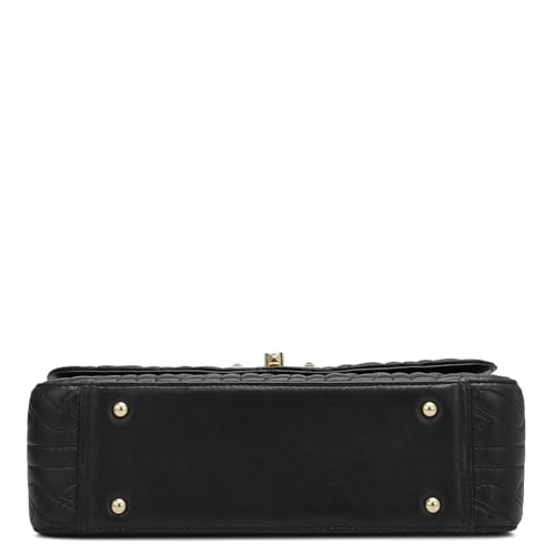 Image of Da Milano Women's Leather Shoulder Bag - Black