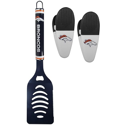 Siskiyou NFL Denver Broncos Logo Spatula/Chip Clips, One Size, Team Colors