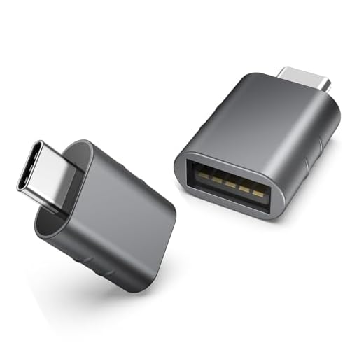 USB C to USB Adapter Pack of 2, USB 3.0 Female to USB A Converter, Type C Adapter USB Hub Splitter for Laptop Tablet Phone and More Type C Devices