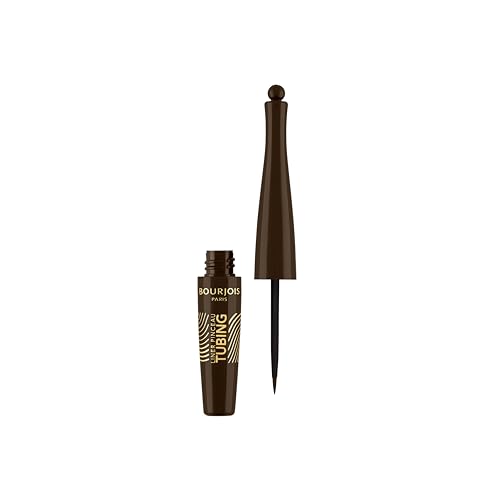 Bourjois Liner Pinceau Tubing, 02 Brun, Haute Précision, Longue Tenue, Convient aux Yeux Sensibles, 2,5ml