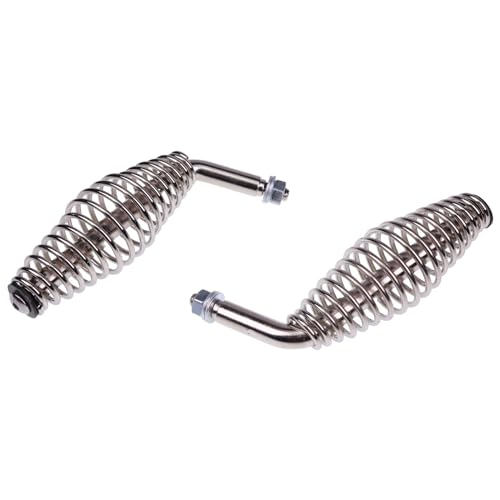 2x manijas de resorte de acero inoxidable 5" para parrillas miniatura 4
