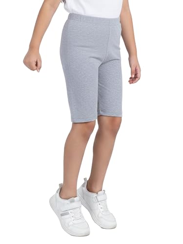 Image of KiddoPanti Girls Knee Length Cycling Shorts Pack of 2