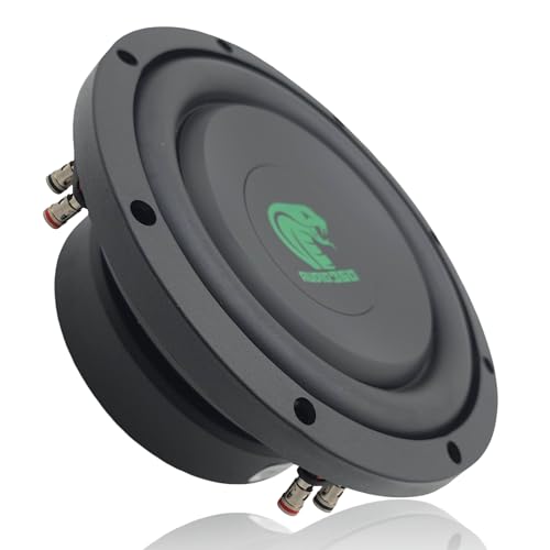 AUDIO360 ADS840 8-Inch Shallow Mount Car Subwoofer - 1000W Max Power Compact Design for Limited Space - Perfect for Trucks & Under-Seat Installations