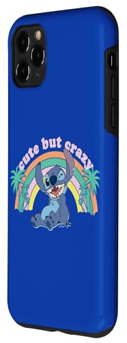 Coque iPhone 11 Pro Max Disney Stitch Cute But Crazy arc-en-ciel - 2