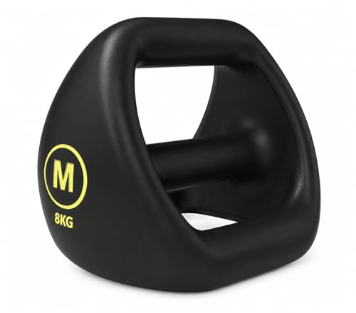 Image of Kakss 4BELL 8kg Multipurpose Gym Equipment 4-in-1 Dumbbell, Kettlebell, Push-Up Bar & Med Ball, Compact Home Workout Tool for Men & Women, GRIP THE FUTURE OF FITNESS (ONE PIECE)