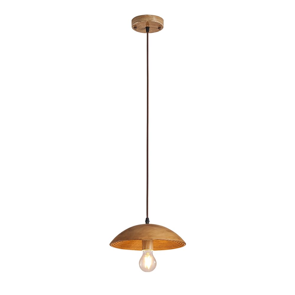 KBUUKYYXouy Chinese Retro Shandelier/E26 Base Chandeliers,Restaurant Single Head Adjustable Pendant Lamp,Creative and Personalized Zen Decorative Lighting Fixtures Chandelier for Dining Room
