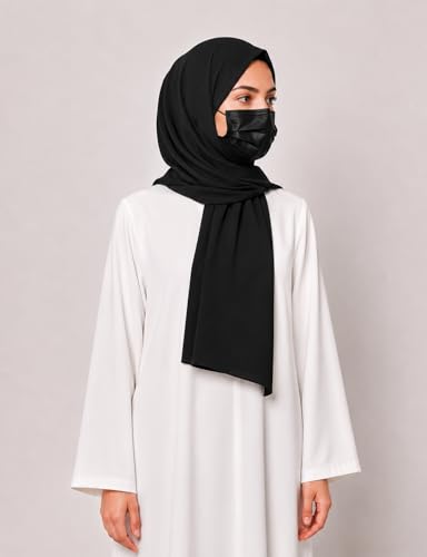 Image of Premium Georgette Hijab for Women, Lightweight and Breathable | 180x70 cm