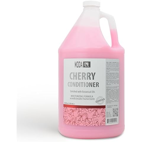 Moda - Moisturizing Conditioner for all Hair Types, Cherry, 128 Oz, Professional - Strengthens, Moisturizes, Leaves Hair Soft and Shiny, Adds Volume, Protects Color and Restore Cover