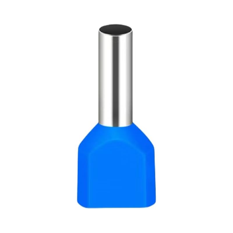 JOYELEC 148 pieces TE4009 wire end ferrules 4.0 mm², blue needle-shaped, partially insulated connection terminal, cable end ferrules for wire connection, tin-plated copper — image 1
