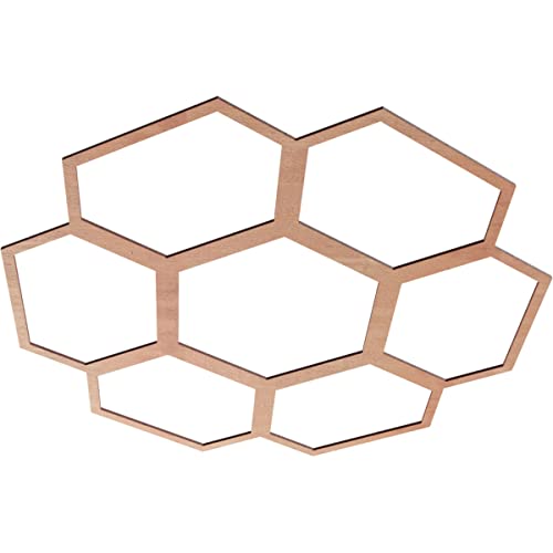 Image of Ekena Millwork 38 inchOD x 16 1 /4 inchID x 1 /4 inchT Florin Wood Fretwork Pierced Ceiling Medallion, Cherry