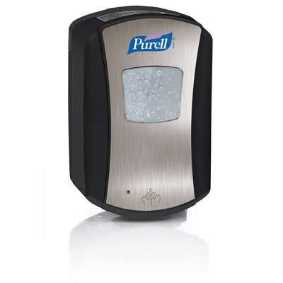 GOJO 1328-04 PURELL LTX-7 Dispenser, 700 mL, Chrome/Black (Pack of 4)