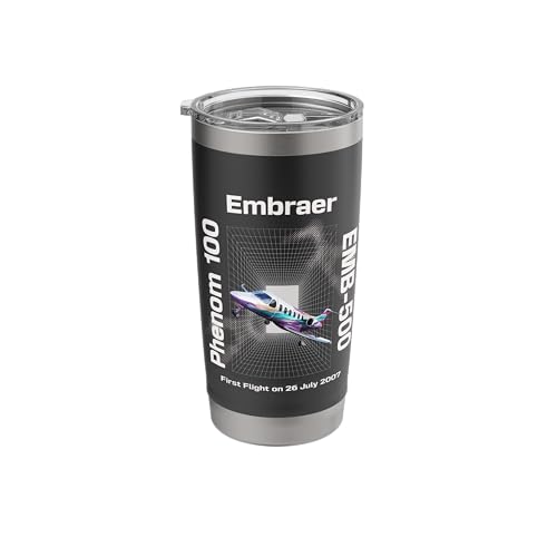 Light Embraers Phenom 100 Tee Stainless Steel Insulated Tumbler