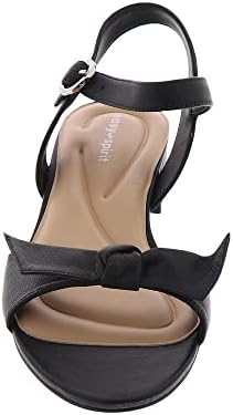 Easy Spirit Women's GINOVA Sandal, Black 001, 9 | Image 4