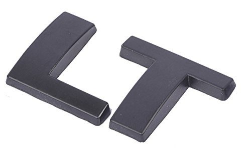 Aimoll Replacement For Lt Letter Nameplate Metal Emblem, Badge 2008-2015 Chevrolet Cruze Silverado Yukon Sierra (1Pc Black) #TOP1