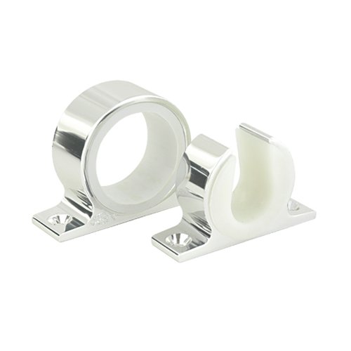 Boating Accessories New Single Rod Rack Set Lee’s Tackle Mc70sl Bright Silver Finish