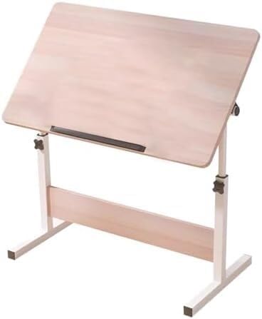 Scrivania da disegno regolabile, tavolo artistico con spazio per casa e ufficio, robusta postazione per hobby per artisti e designer