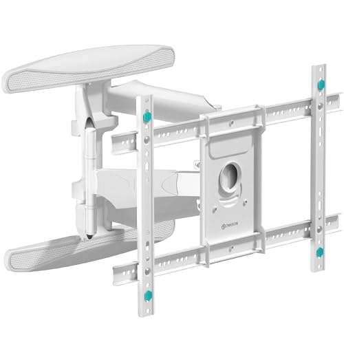 ONKRON TV Wandhalterung schwenkbar für 40-75 Zoll Fernseher bis zu 45.5 kg, TV Halterung ausziehbar neigbar, Fernseher Halterung mit max VESA 600x400, doppelarm Fernsehhalterung Wand Weiß M6L-W ONKRON TV Wandhalterung schwenkbar für 40-75 Zoll Fernseher bis zu 45.5 kg, TV Halterung ausziehbar neigbar, Fernseher Halterung mit max VESA 600x400, doppelarm Fernsehhalterung Wand Weiß M6L-W