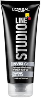 L'Oreal Paris Studio Line INVISI Gel, Strong Hold 6.80 oz ( Packs of 6)