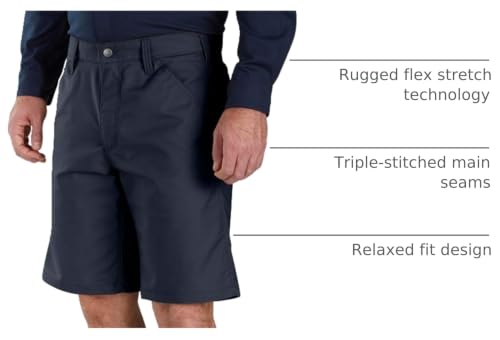 Rugged Professional Relaxed Fit Canvas Short Navy - image 3