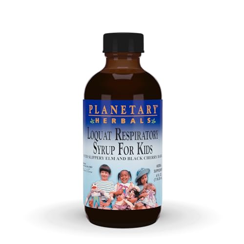 Planetary Herbals Planetary Loquat Respiratory Syrup for Kids, 4 Fluid Ounce