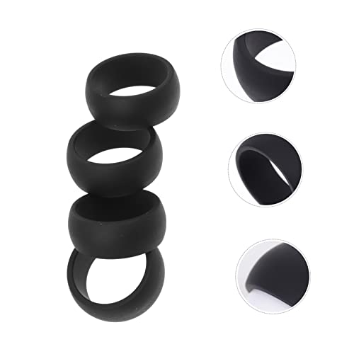 Anillos deportivos de silicona flexibles para hombre POPETPOP 4 unidades miniatura 6