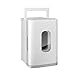 Mini Frigorifero 10L Frigorifero per Auto Porta Singola Compatto Scaldabagno Portatile Trucco per la Cura della Pelle Frigorifero per Camera da Letto Ufficio Auto (Bianco)