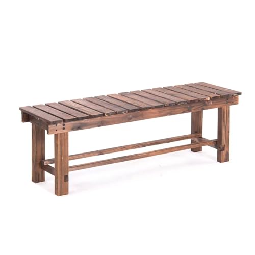 Banc d'extérieur résistant aux intempéries en bois de 120 cm