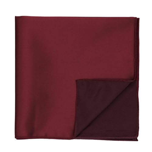 Image of tiemart Solid Color Pocket Squares for Men | For Suits, Perfect for Wedding Parties, 12 x 12 inch / 30 x 30 cm