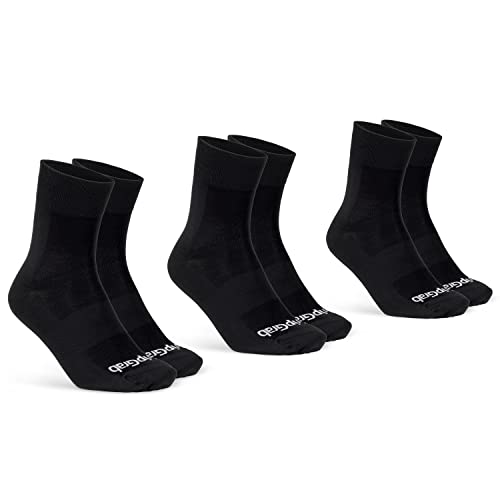 Image of GripGrab Lightweight SL Summer Cycling Socks - 2 Lengths, Road & Gravel | Breathable Coolmax mesh, stretch arch support, short ~3.5 in or tall ~6 in cuff - road, MTB, gravel & indoor biking