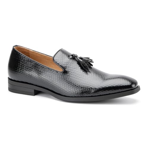 Image of Meijiana Mens Loafers Wedding Dress Shoes Slip-On Loafers for Men Tuxedo Suit Shoes