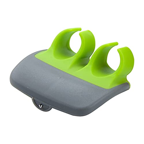 Silicone Finger Grips Peeler, Palm Peeler, Finger Potato Peeler, Ergonomically Designed Kitchen Gadgets, Peeling Tools with Handle, Suitable for Cucumbers, Carrots, Potatoes, Apples, etc (Green)